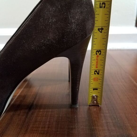 Banana Republic vintage brown suede leather heels 6.5 - Picture 9 of 11